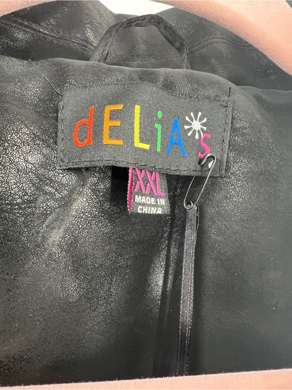 Delia*s by Dolls Kill NWT Days Flutter By Embroidered Moto Jacket size XXL - Picture 5 of 6